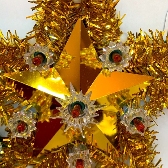 Vintage Merry Brite 11 light 8” Tree Top Star - Picture 4 of 6